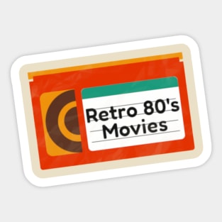 Retro 80s Movies VHS Sticker